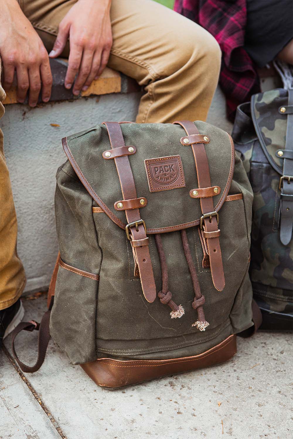 Waxed Canvas Backpack SMALL